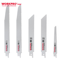 万克宝(WORKPRO)W124612N 马刀锯锯条往复锯粗齿细齿多功能金属木材切割电锯片 5支装
