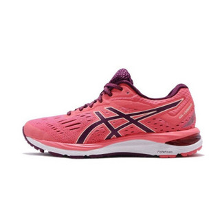 亚瑟士 ASICS 跑步鞋女鞋Gel Cumulus 20轻便缓震运动鞋1012A008 粉色/玫红 37.5