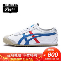 Onitsuka Tiger/鬼塚虎时尚休闲鞋MEXICO66运动鞋DL408 白色/淡灰蓝 40.5