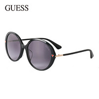 GUESS 机时 女款黑色镜框黑色镜腿灰色镜片眼镜太阳镜 GU7670-D 01B 57MM