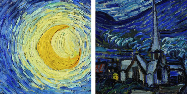 买买艺术梵高星月夜艺术版画装饰画5040cm