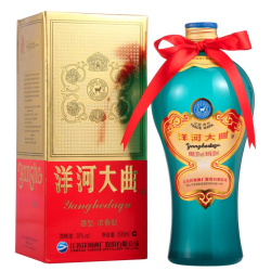 YANGHE 洋河 YangHe)洋河大曲 38度单瓶盒装白酒500ml 绵柔浓香型（新老包装随机发货）