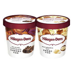 Häagen·Dazs 哈根达斯 冰淇淋巧克力+夏威夷果  392g*2组合装