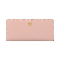 托里·伯奇 TORY BURCH 奢侈品 TB女包 ROBINSON系列粉色牛皮革长款钱包钱夹 75249 689