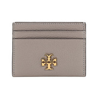 托里·伯奇 TORY BURCH 奢侈品 TB卡包 女士KIRA系列皮革卡包卡夹灰色 74884 082