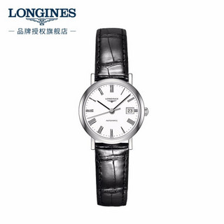 浪琴(Longines)瑞士手表 博雅系列 机械皮带女表 L43094112