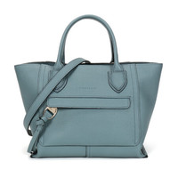 珑骧 LONGCHAMP 2020秋冬 女士MAILBOX系列牛皮手提单肩斜挎包灰蓝色中号 10104 HTA D90