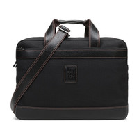 LONGCHAMP 珑骧 男士BOXFORD系列织物配皮手提单肩斜挎包旅行包黑色大号 1487 080 001