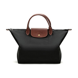 LONGCHAMP 珑骧 LE PLIAGE系列 女士织物饺子包 1623 089 001 黑色 中号