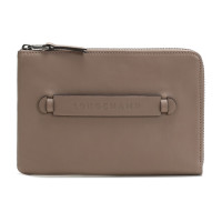 珑骧 LONGCHAMP 2020春夏 男女中性LONGCHAMP 3D系列牛皮手拿包iPad Mini保护套浅褐色 4848 770 315