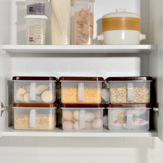 百露 厨房冰箱塑料冷冻收纳盒鸡蛋盒食物保鲜盒抽屉式食品储物盒整理盒 白色3个装