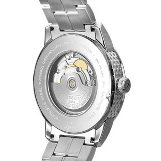 天梭(TISSOT)瑞士手表 豪致系列钢带自动机械男士手表T086.407.11.047.00