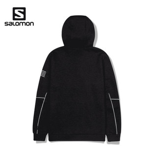 萨洛蒙（Salomon）男女款 户外运动休闲穿搭针织舒适保暖连帽外套 CN SIGHT HOODIE 黑色 207013 L
