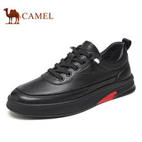 骆驼（CAMEL） 休闲鞋时尚软底低帮潮流运动板鞋男 A112187090 黑色 38