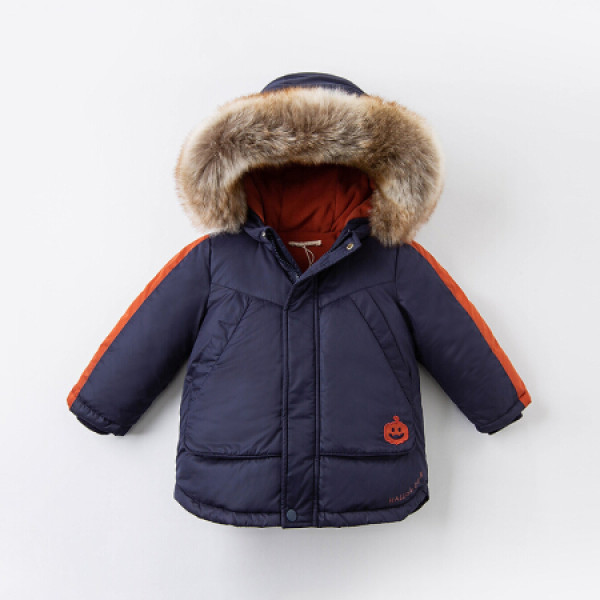 davebella戴维贝拉童装保暖90绒男童冬装儿童羽绒服男宝宝羽绒衣小童