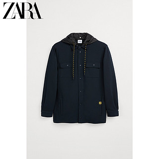 ZARA  男装 冬季连帽工装款衬衫式夹克外套 04087425400