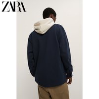 ZARA 男装 冬季连帽工装款衬衫式夹克外套 04087425400