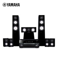 雅马哈（YAMAHA）NS-F700+NS-C700+NS-B700+NS-SW700+RX-V1085 7.1家庭影院套装 音箱黑色，功放黑色