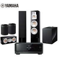 雅马哈（Yamaha）NS-777系列 音箱 5.1无线环绕低音炮家庭影院 电视音响 落地客厅影院音响套装 RX-V4A功放