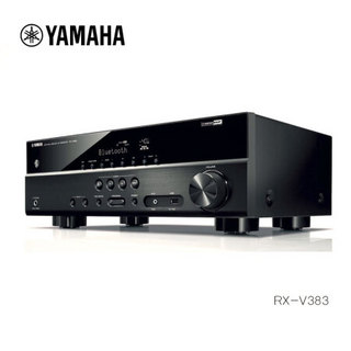 雅马哈（YAMAHA） NS-AW592（1对）+RX-V383 壁挂式家庭影院音箱会议室音响全天候系列 黑色