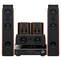 惠威（HiVi）D3.2HT+雅马哈HTR-3072 家庭影院音响套装 5.0声道 hifi高保真木质落地式音箱 客厅电视音响组合