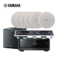 雅马哈（YAMAHA）NS-IC600+NS-IW760+NS-SW050+RX-V6A家庭影院7.1声道吸顶式音响套装