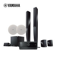 雅马哈（YAMAHA）RX-V6A+NS-PA41+NS-IC600音箱音响 全景声家庭影院组合套装 AV功放机客厅家用 功放黑色