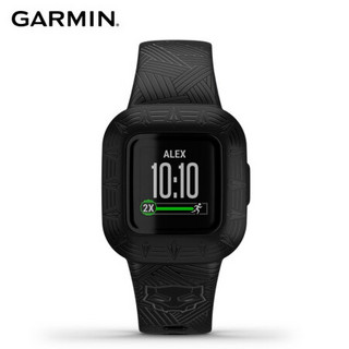 GARMIN 佳明 Fitjr.3黑豹儿童防水超长待机ICE紧急联系户外时尚手表