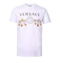 VERSACE 范思哲 20春夏 男士棉质白色美杜莎LOGO印花短袖T恤 A85159 A228806 A2088 XXL码