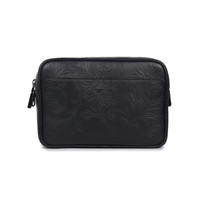 范思哲 VERSACE 奢侈品 20秋冬 男士皮革印花腰包斜挎包 黑色 DFB8075 DPBA4 D41E