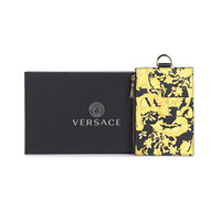 范思哲 VERSACE 奢侈品 20秋冬 男女同款皮革印花图案挂脖手拿零钱包 黑色 DPN8112 DVTS26 DMROH