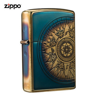 ZIPPO 之宝 防风煤油打火机 航海图-熏金 生日礼物送老公送男友 单机