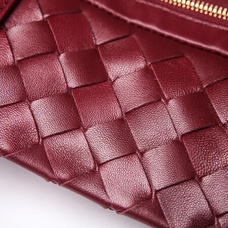 BOTTEGA VENETA 葆蝶家 女士编织手提包 600888VCPP16206 酒红色