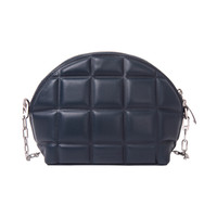 BOTTEGA VENETA 葆蝶家 女士小羊皮单肩包 593165VB1G33126 深蓝色 迷你