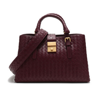 BOTTEGA VENETA 葆蝶家 女士皮革斜挎包 576336VQ13C6208 波尔多红