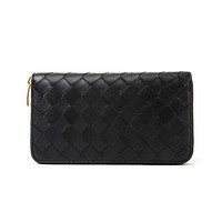 BOTTEGA VENETA 葆蝶家 男女款拉链钱包 608053VCPP28648 黑色