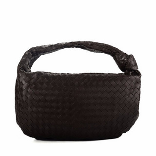 BOTTEGA VENETA 葆蝶家 JODIE系列 女士羊皮革编织手提包 600263VCPP02132 深巧克力色