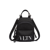 华伦天奴VALENTINO 20秋冬男士黑色VLTN 尼龙双肩包 UY0B0A11YHS 0NI