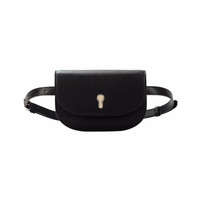 巴利 BALLY 女士牛皮黑色单肩斜挎包 CLIO 110 6234225