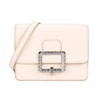 巴利 BALLY 女士白色皮革微型单肩斜跨包 JULYET W.SW 233 6235175