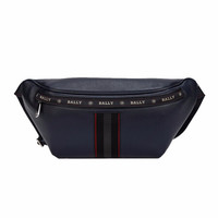 巴利 BALLY 男士海军蓝皮革腰包 HAKAB 27 6235416