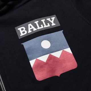 巴利 BALLY 男士棉质Crest连帽运动外套上衣海军蓝色 M5BA630F 7S255 710 6235780 L码 180/100A