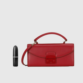 芙拉 FURLA 2021春夏款 奢侈品 METROPOLIS系列迷你号女士红色斜挎手提包