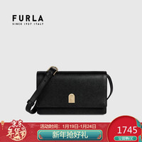 芙拉 FURLA 2021春夏款 奢侈品 1927系列迷你号女士黑色斜挎包
