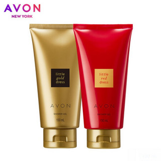 雅芳（AVON） 小金裙小红裙沐浴150ml*2