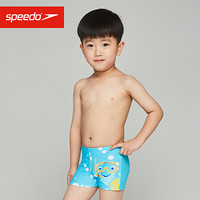 Speedo/速比涛 小海龟 印花图案 抗氯防晒 舒适贴合 婴幼儿平角泳裤 蓝色/黄色 2 805394D820