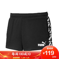 彪马 PUMA 女子 基础系列 Amplified 3' Shorts TR 短裤 583805 01 黑色 L码 (亚洲码)