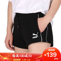 彪马 PUMA 女子 生活系列 Classics T7 Short 短裤 598240 01 黑色 L码 (亚洲码)