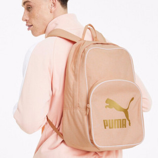 彪马（PUMA） 男女 双肩包 背包 休闲包 学生书包 ORIGINALS 运动包 076652 06粉红色中号