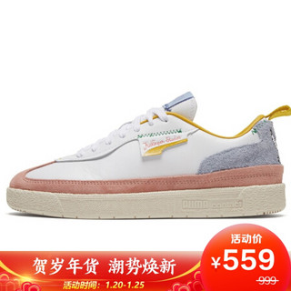 彪马 PUMA 黑标 男女 PUMA X KIDSUPER STUDIOS 运动 休闲鞋 373512 01 白-桃粉 38码 UK5码